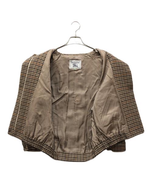 Burberry's（バーバリーズ）Burberry's (バーバリーズ) チェックジャケット ブラウン サイズ:9AB2の古着・服飾アイテム