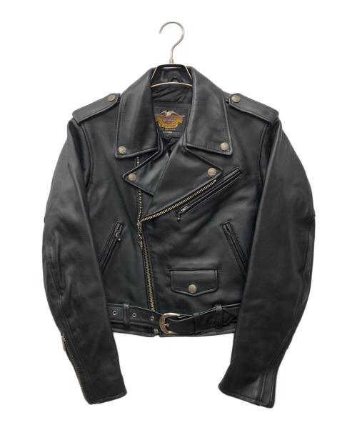 HARLEY-DAVIDSON（ハーレーダビッドソン）HARLEY-DAVIDSON (ハーレーダビッドソン) ライダースジャケット ブラック サイズ:下記参照の古着・服飾アイテム