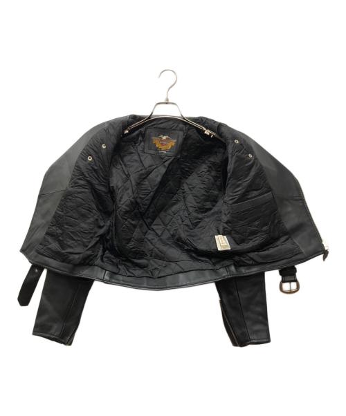 HARLEY-DAVIDSON（ハーレーダビッドソン）HARLEY-DAVIDSON (ハーレーダビッドソン) ライダースジャケット ブラック サイズ:下記参照の古着・服飾アイテム