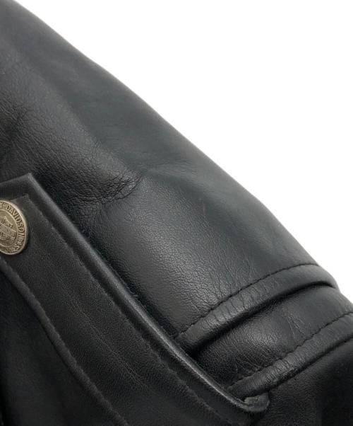 HARLEY-DAVIDSON（ハーレーダビッドソン）HARLEY-DAVIDSON (ハーレーダビッドソン) ライダースジャケット ブラック サイズ:下記参照の古着・服飾アイテム