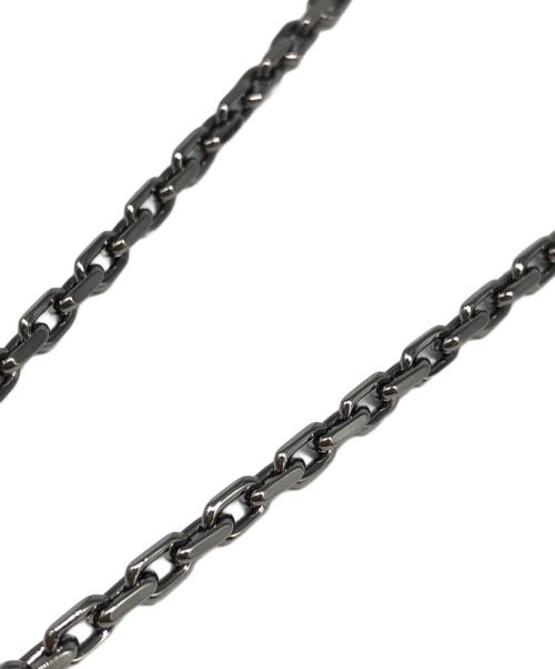 VERSACE（ヴェルサーチェ）VERSACE (ヴェルサーチェ) ロゴネックレス ブラック サイズ:下記参照の古着・服飾アイテム