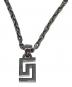 VERSACE (ヴェルサーチェ) ロゴネックレス ブラック サイズ:下記参照：18000円