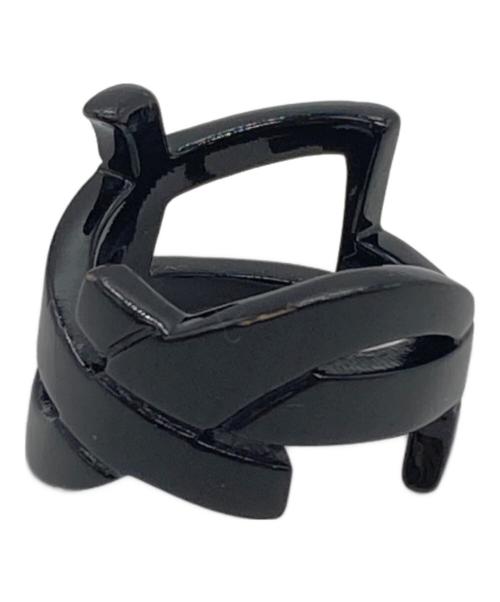 Saint Laurent Paris（サンローランパリ）Saint Laurent Paris (サンローランパリ) モノグラムリング ブラック サイズ:5号の古着・服飾アイテム