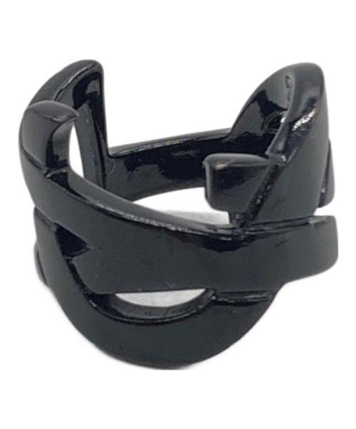 Saint Laurent Paris（サンローランパリ）Saint Laurent Paris (サンローランパリ) モノグラムリング ブラック サイズ:5号の古着・服飾アイテム