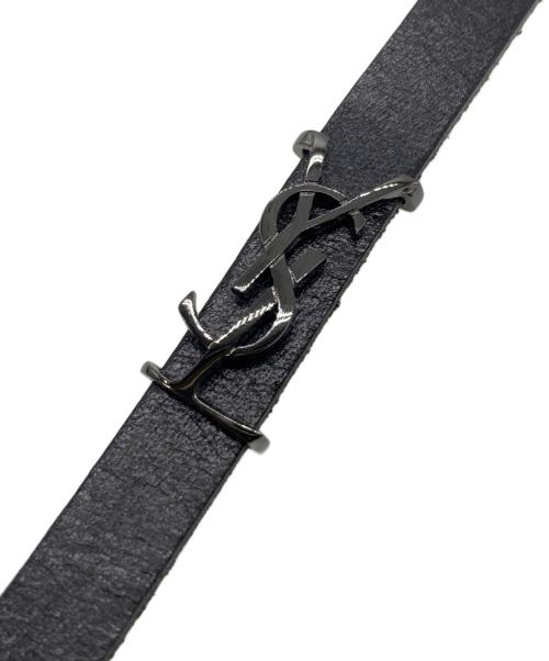 Saint Laurent Paris（サンローランパリ）Saint Laurent Paris (サンローランパリ) カサンドラ ロゴブレスレット ブラック サイズ:下記参照の古着・服飾アイテム