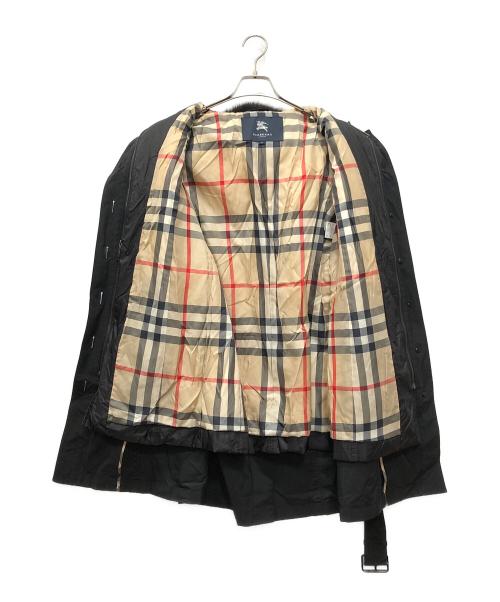 BURBERRY LONDON（バーバリーロンドン）BURBERRY LONDON (バーバリーロンドン) 裏ノバチェックファーコート ブラック サイズ:38の古着・服飾アイテム