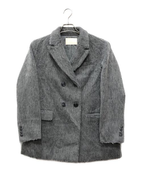 eimy istoire（エイミーイストワール）eimy istoire (エイミーイストワール) シャギーウールジャケット グレー サイズ:Fの古着・服飾アイテム