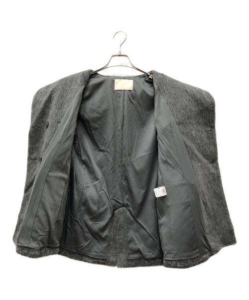 eimy istoire（エイミーイストワール）eimy istoire (エイミーイストワール) シャギーウールジャケット グレー サイズ:Fの古着・服飾アイテム