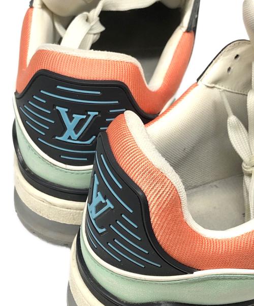 LOUIS VUITTON（ルイ ヴィトン）LOUIS VUITTON (ルイ ヴィトン) LV TRAINER SNEAKER ピンク サイズ:7の古着・服飾アイテム