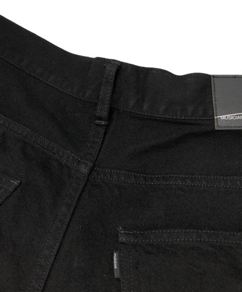 LAD MUSICIAN（ラッドミュージシャン）LAD MUSICIAN (ラッドミュージシャン) 12oz FLAT DENIM CROPPED ブラック サイズ:44の古着・服飾アイテム