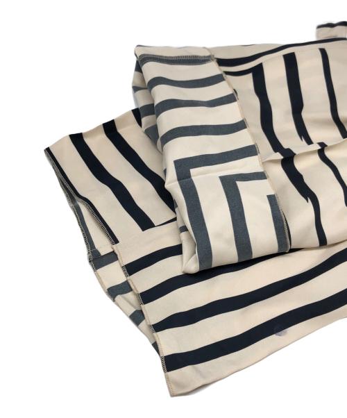 GALERIE VIE（ギャルリーヴィー）GALERIE VIE (ギャルリーヴィー) ジオメトリックプリント イージーストレートパンツ ベージュ サイズ:36の古着・服飾アイテム