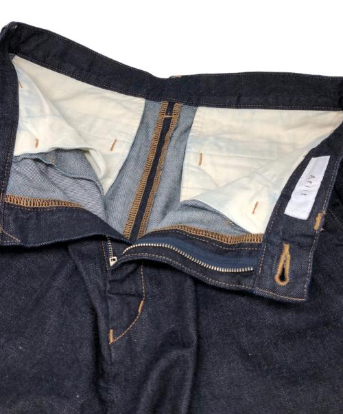 afiit（アフィット）Afiit (アフィット) ２タックデニムパンツ インディゴ サイズ:1の古着・服飾アイテム