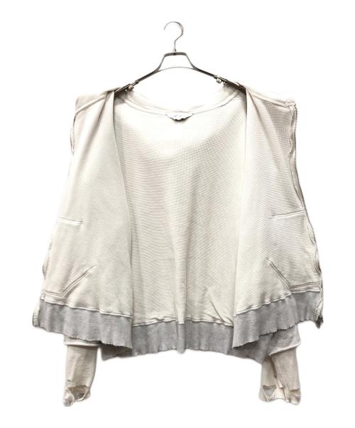 ANCELLM（アンセルム）ANCELLM (アンセルム) ZIP-UP HOODIE アイボリー サイズ:OSの古着・服飾アイテム