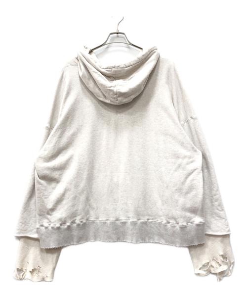ANCELLM（アンセルム）ANCELLM (アンセルム) ZIP-UP HOODIE アイボリー サイズ:OSの古着・服飾アイテム