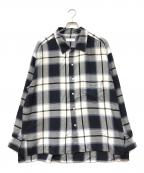 afiitアフィット）の古着「CHECK SHIRT」｜ネイビー