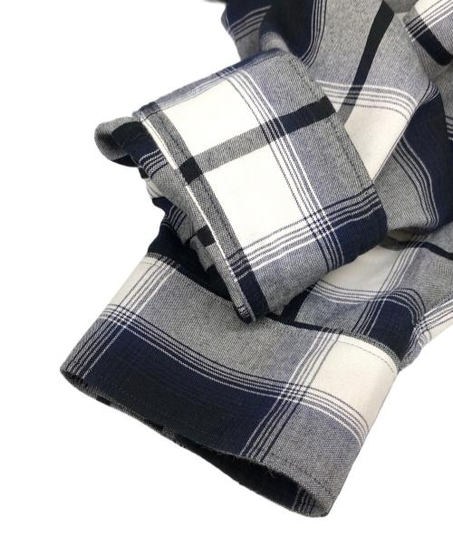 afiit（アフィット）afiit (アフィット) CHECK SHIRT ネイビー サイズ:2の古着・服飾アイテム