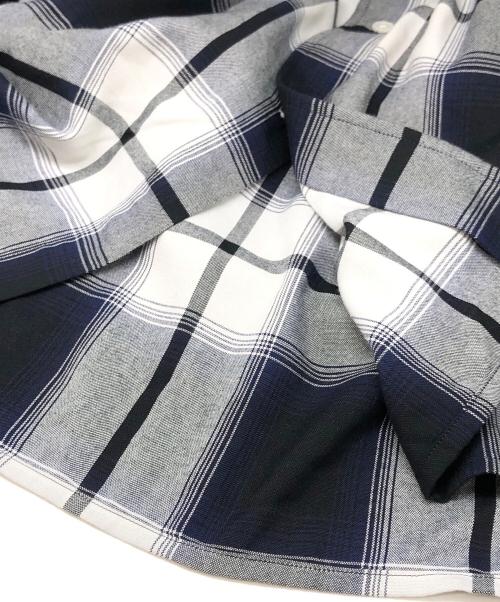 afiit（アフィット）afiit (アフィット) CHECK SHIRT ネイビー サイズ:2の古着・服飾アイテム