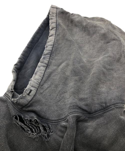 ANCELLM（アンセルム）ANCELLM (アンセルム) AGING CRASH HOODIE ブラック サイズ:Sの古着・服飾アイテム