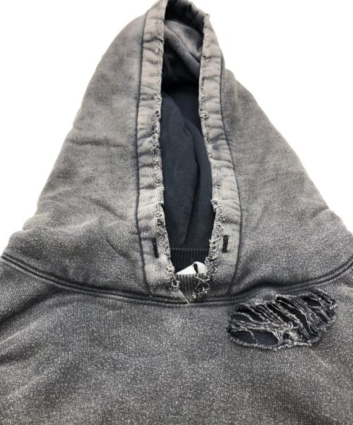 ANCELLM（アンセルム）ANCELLM (アンセルム) AGING CRASH HOODIE ブラック サイズ:Sの古着・服飾アイテム