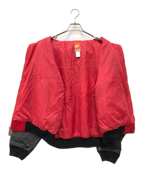 NIKE（ナイキ）NIKE (ナイキ) レザー切替ウールジップジャケット ブラック サイズ:Lの古着・服飾アイテム