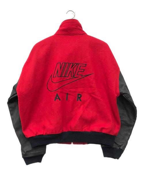 NIKE（ナイキ）NIKE (ナイキ) レザー切替ウールジップジャケット ブラック サイズ:Lの古着・服飾アイテム