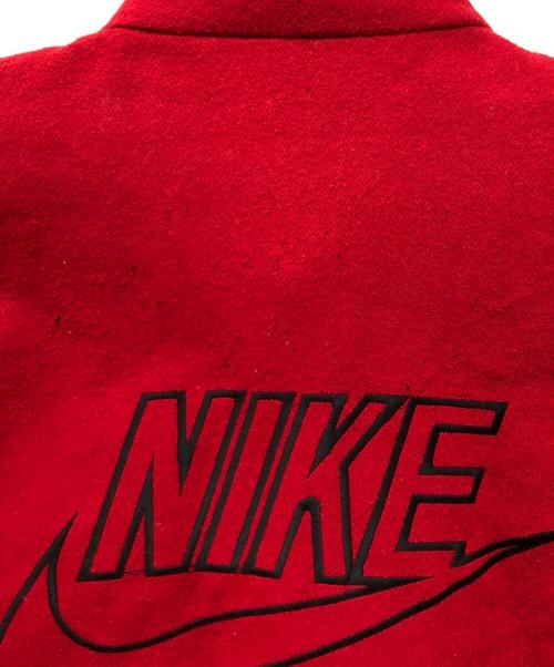 NIKE（ナイキ）NIKE (ナイキ) レザー切替ウールジップジャケット ブラック サイズ:Lの古着・服飾アイテム