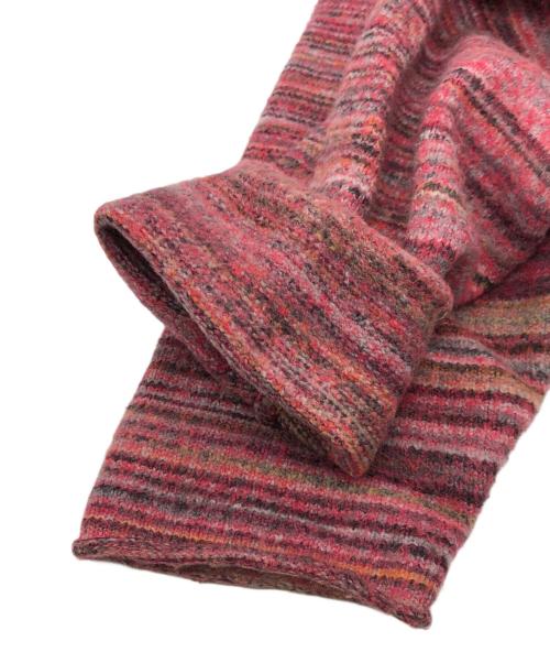 stussy（ステューシー）stussy (ステューシー) TEXTURED CONTRAST COLLAR CREW レッド サイズ:Sの古着・服飾アイテム