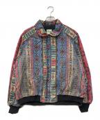 KEYキービジュアルアーツ）の古着「総柄ダックジャケット」｜インディゴ