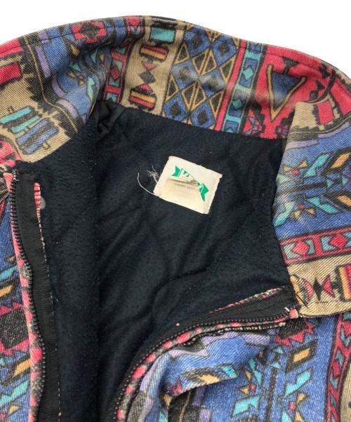 KEY（キービジュアルアーツ）KEY (キービジュアルアーツ) 総柄ダックジャケット インディゴ サイズ:Lの古着・服飾アイテム