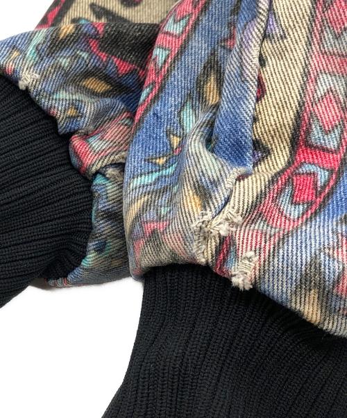 KEY（キービジュアルアーツ）KEY (キービジュアルアーツ) 総柄ダックジャケット インディゴ サイズ:Lの古着・服飾アイテム