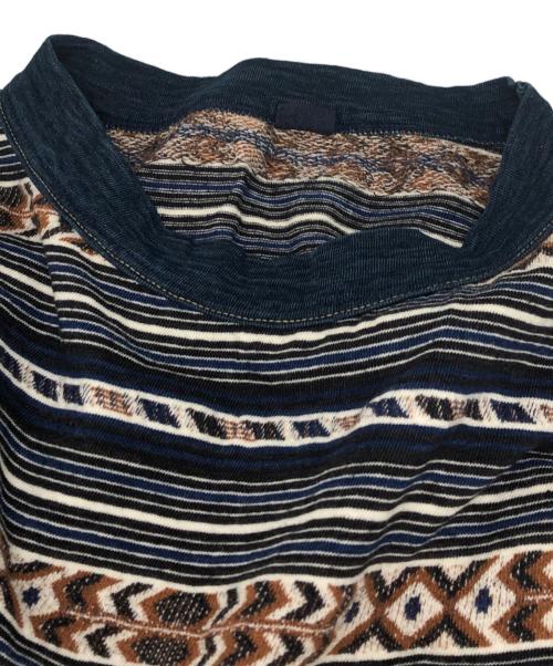 45R（フォーティファイブ・アール）45R (フォーティファイブ・アール) ジャカードボーダーのＭキャミ ネイビー サイズ:00の古着・服飾アイテム