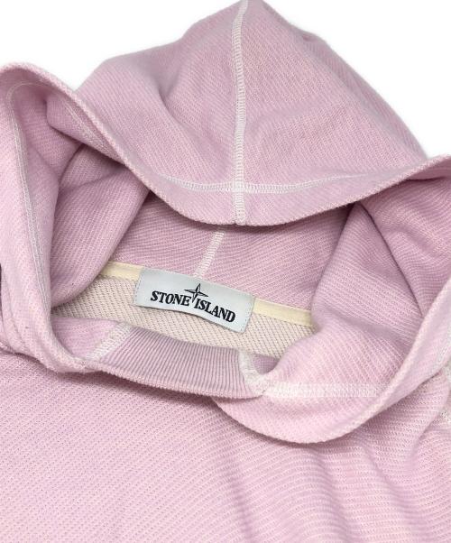 STONE ISLAND（ストーンアイランド）STONE ISLAND (ストーンアイランド) ワッペンプルオーバーパーカー ピンク サイズ:Lの古着・服飾アイテム