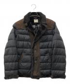 EMMETIエンメティ）の古着「ムートンダウンジャケット」｜ブラック