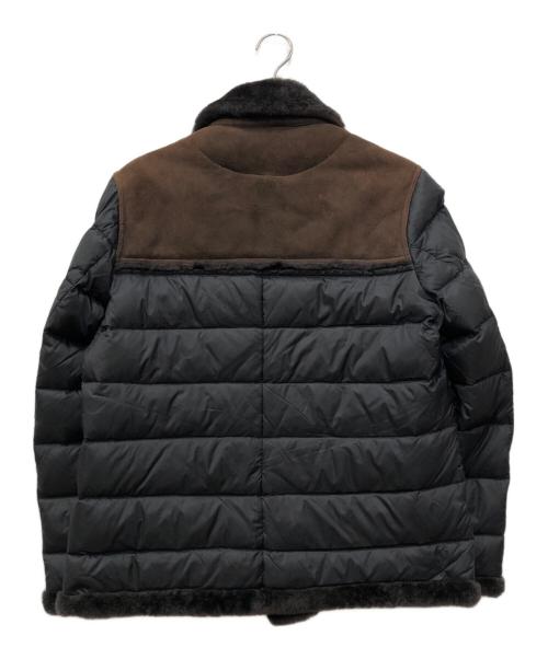EMMETI（エンメティ）EMMETI (エンメティ) ムートンダウンジャケット ブラック サイズ:50の古着・服飾アイテム