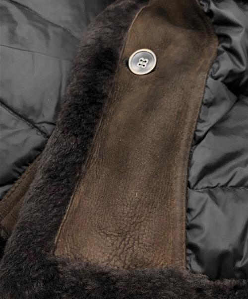 EMMETI（エンメティ）EMMETI (エンメティ) ムートンダウンジャケット ブラック サイズ:50の古着・服飾アイテム