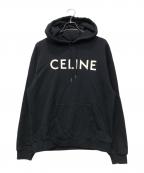 CELINEセリーヌ）の古着「ルーズフーディ」｜ブラック