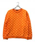 LOUIS VUITTONルイ ヴィトン）の古着「ジャガードクルーネックスウェット」｜オレンジ
