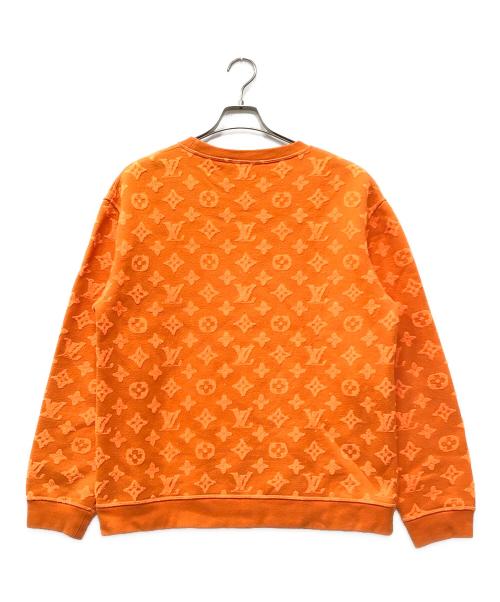 LOUIS VUITTON（ルイ ヴィトン）LOUIS VUITTON (ルイ ヴィトン) ジャガードクルーネックスウェット オレンジ サイズ:Mの古着・服飾アイテム