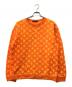 LOUIS VUITTON（ルイ ヴィトン）の古着「ジャガードクルーネックスウェット」｜オレンジ