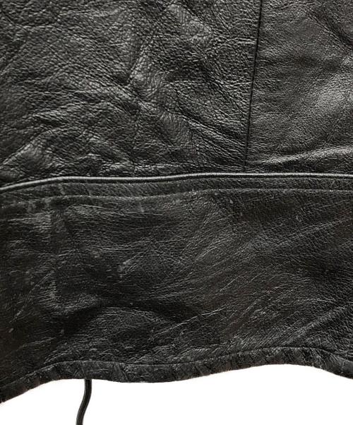 yoused（ユーズド）yoused (ユーズド) REMAKE LEATHER DRIVERS JACKET ブラック サイズ:2の古着・服飾アイテム