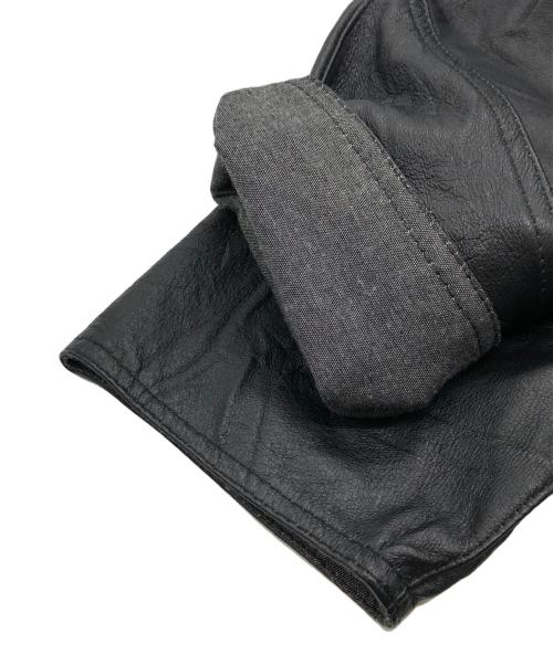 yoused（ユーズド）yoused (ユーズド) REMAKE LEATHER DRIVERS JACKET ブラック サイズ:2の古着・服飾アイテム
