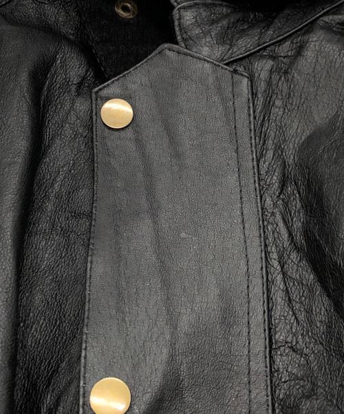 yoused（ユーズド）yoused (ユーズド) REMAKE LEATHER DRIVERS JACKET ブラック サイズ:2の古着・服飾アイテム