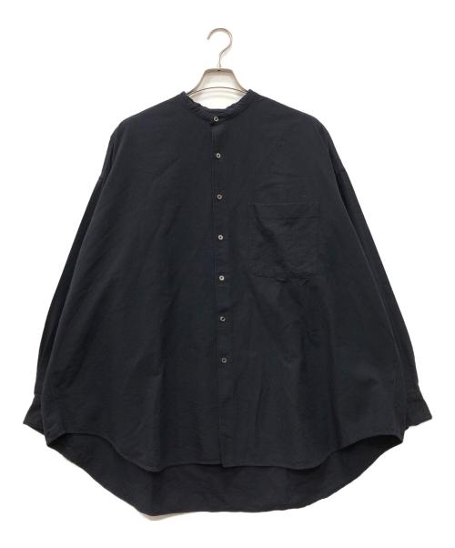 Graphpaper（グラフペーパー）Graphpaper (グラフペーパー) Oxford Oversized Band Collar Shirt ブラック サイズ:下記参照の古着・服飾アイテム