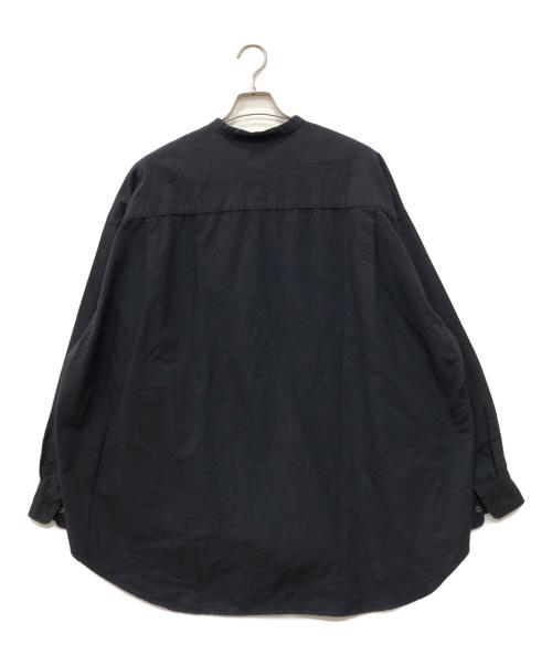 Graphpaper（グラフペーパー）Graphpaper (グラフペーパー) Oxford Oversized Band Collar Shirt ブラック サイズ:下記参照の古着・服飾アイテム