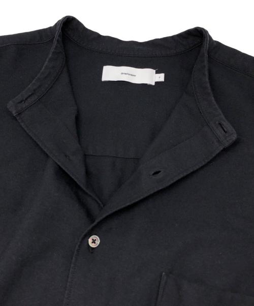 Graphpaper（グラフペーパー）Graphpaper (グラフペーパー) Oxford Oversized Band Collar Shirt ブラック サイズ:下記参照の古着・服飾アイテム
