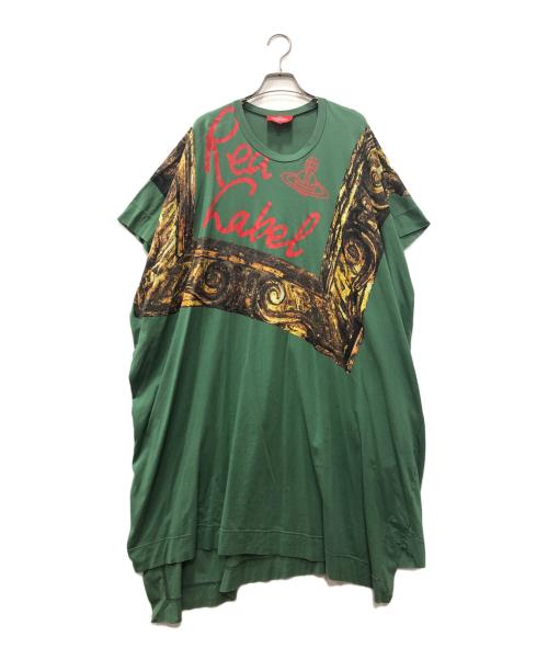 Vivienne Westwood RED LABEL（ヴィヴィアンウエストウッドレッドレーベル）Vivienne Westwood RED LABEL (ヴィヴィアンウエストウッドレッドレーベル) ノースリーブワンピース グリーン サイズ:Mの古着・服飾アイテム