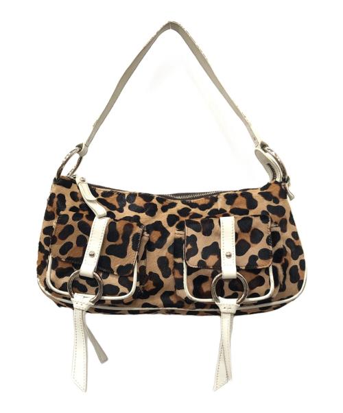 DOLCE & GABBANA（ドルチェ＆ガッバーナ）DOLCE & GABBANA (ドルチェ＆ガッバーナ) ハラコワンショルダーバッグ ブラウン サイズ:下記参照の古着・服飾アイテム