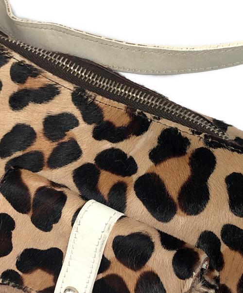 DOLCE & GABBANA（ドルチェ＆ガッバーナ）DOLCE & GABBANA (ドルチェ＆ガッバーナ) ハラコワンショルダーバッグ ブラウン サイズ:下記参照の古着・服飾アイテム