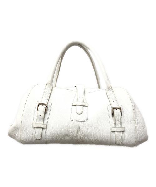 LOEWE（ロエベ）LOEWE (ロエベ) レザーボストンバッグ ホワイト サイズ:下記参照の古着・服飾アイテム