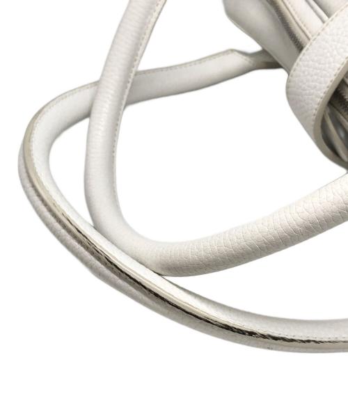 LOEWE（ロエベ）LOEWE (ロエベ) レザーボストンバッグ ホワイト サイズ:下記参照の古着・服飾アイテム